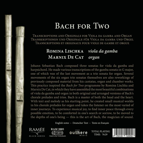 Bach For Two - Romina Lischka & Marnix De Cat