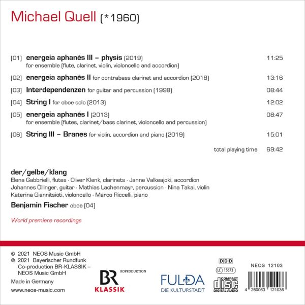 Michael Quell: Chamber Music Vol. 3 - der / gelbe / klang
