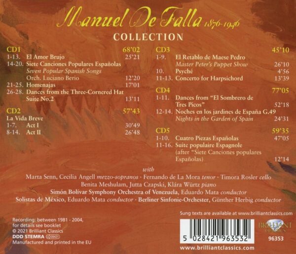 Manuel De Falla Collection
