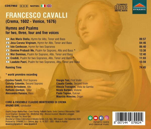 Francesco Cavalli: Hymns And Psalms - Bruno Gini
