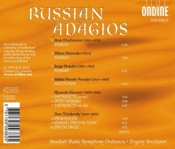 Russian Adagios - Yevgeni Svetlanov