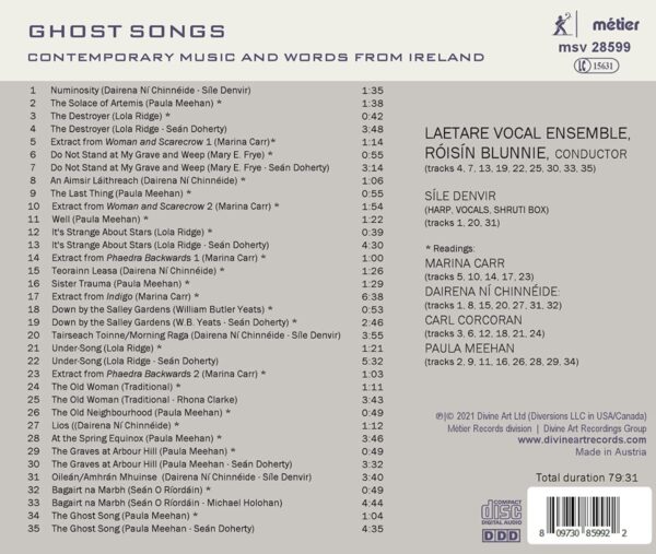 Ghost Songs - Laetare Vocal Ensemble