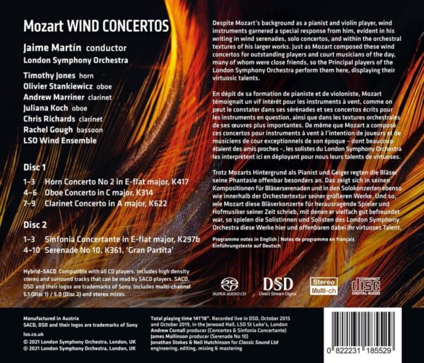 Mozart: Wind Concertos - London Symphony Orchestra
