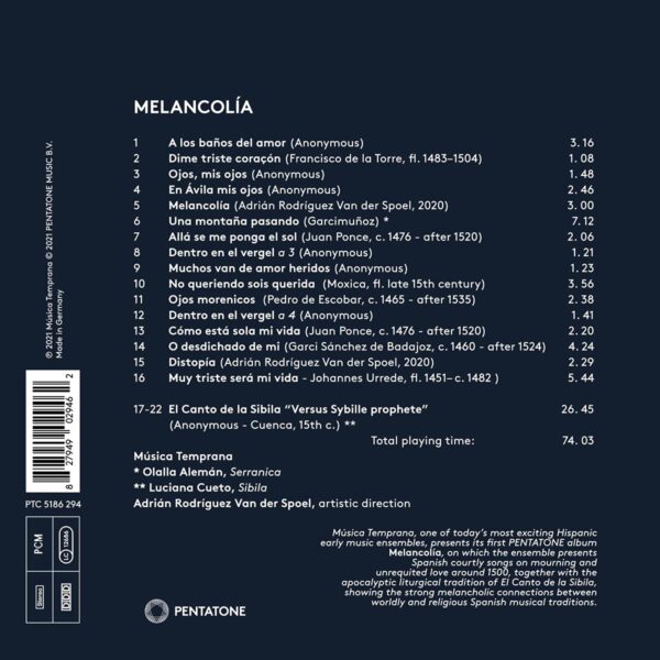 Melancolia - Musica Temprana
