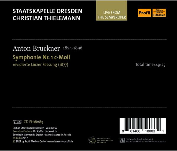 Bruckner: Symphony No.1 - Christian Thielemann