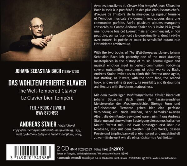 Bach: The Well-Tempered Clavier Book II - Andreas Staier