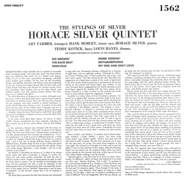 Stylings Of Silver (Vinyl) - Horace Silver Quintet