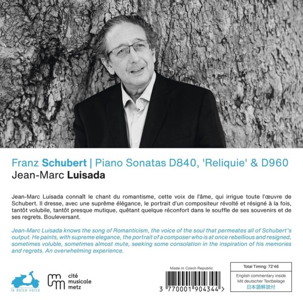 Schubert: Piano Sonatas D840 & D90, Reliquie - Jean-Marc Luisada