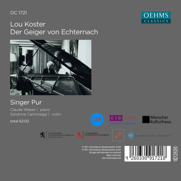 Lou Koster: Der Geiger Von Echternach - Singer Pur