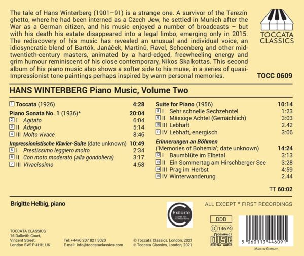 Hans Winterberg: Piano Music Vol. 2 - Brigitte Helbig