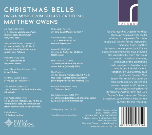 Christmas Bells: Organ Music From Belfast Cathedral - Matthew Owens