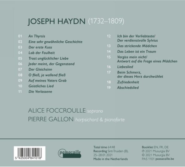 Haydn: Deutsche Lieder - Alice Foccroulle
