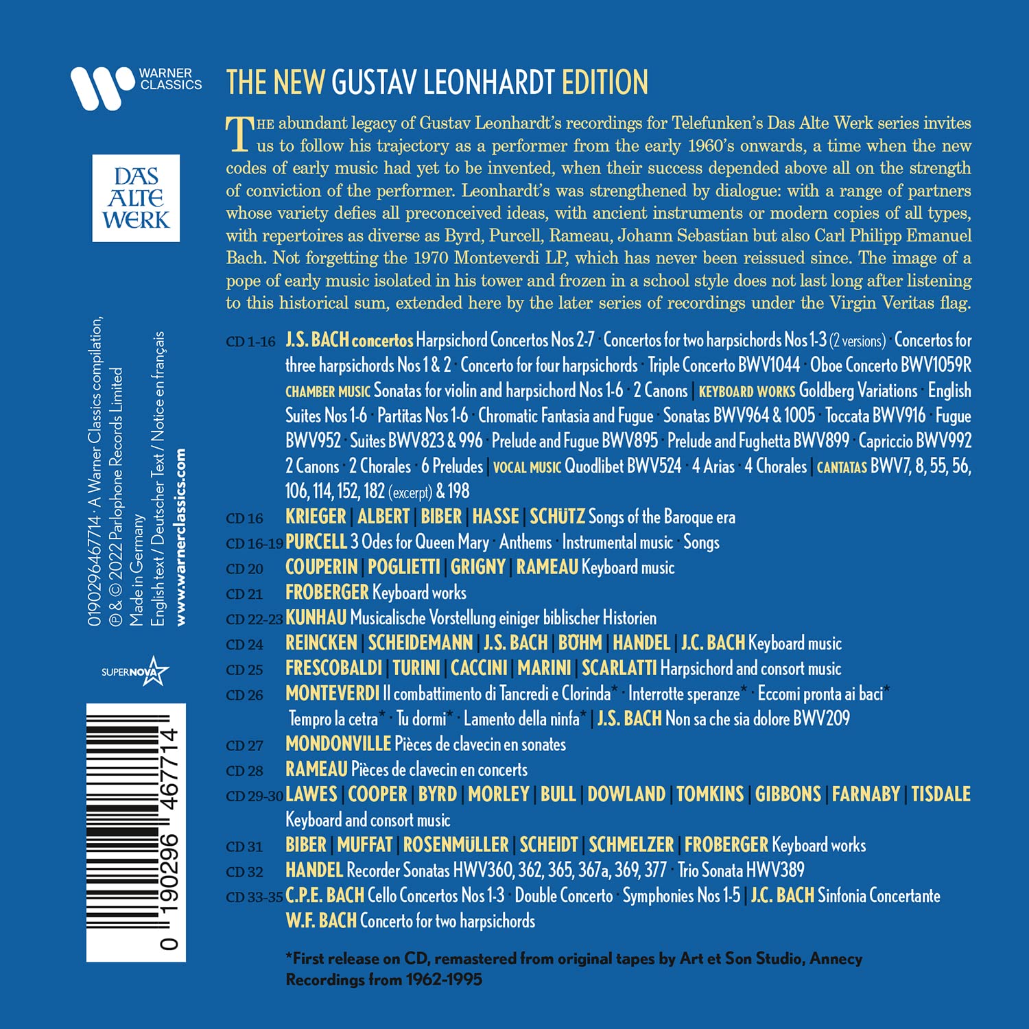 The New Gustav Leonhardt Edition - La Boîte à Musique