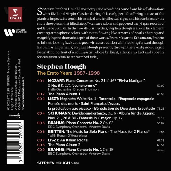 The Erato Years 1987-1998 - Stephen Hough