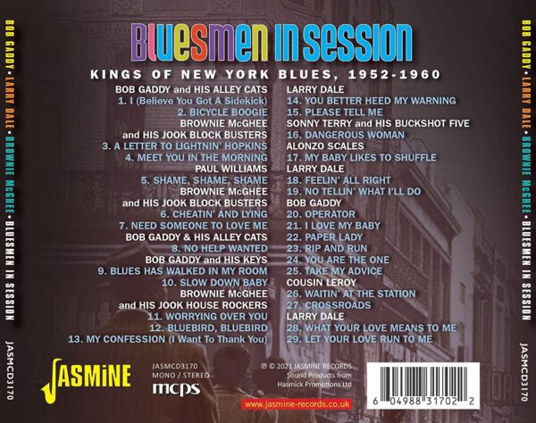 Kings Of New York Blues: Bluesmen in Session