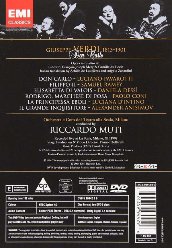 Verdi: Don Carlos - Luciano Pavarotti