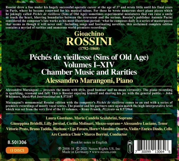 Gioachino Rossini: Complete Piano Music - Alessandro Marangoni