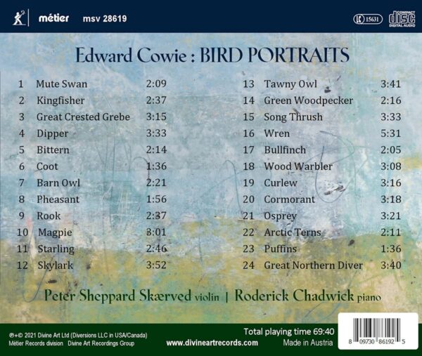 Edward Cowie: Bird Portraits - Peter Sheppard Skarved