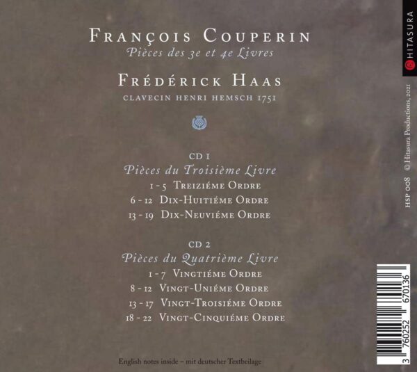 François Couperin: Pièces Des 3e et 4e Livres - Frederick Haas