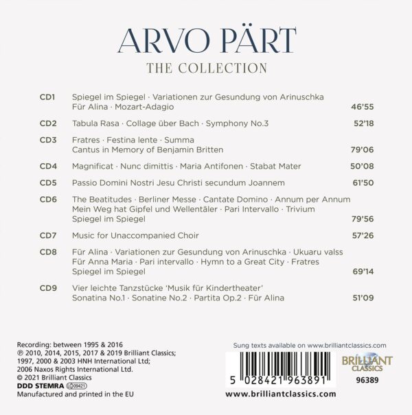 Arvo Pärt Collection