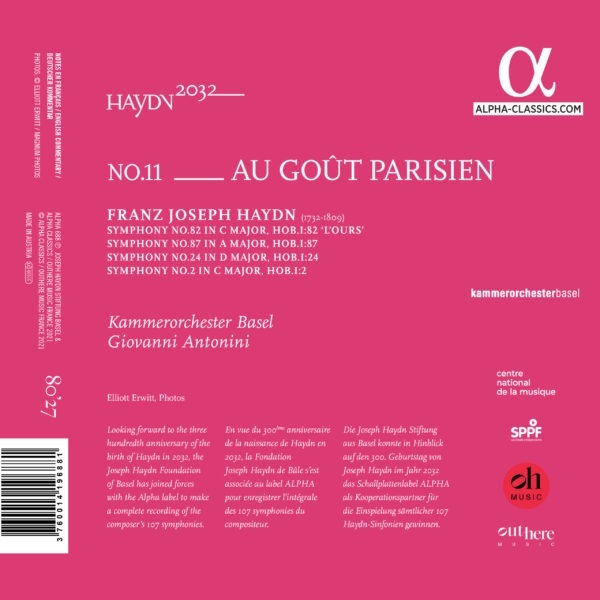Haydn 2032, Vol. 11: Au goût parisien - Giovanni Antonini