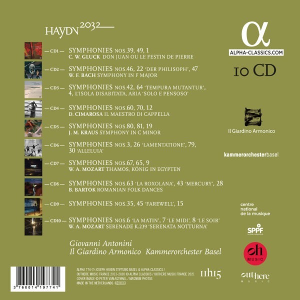 Haydn 2032, Vol. 1-10: The Symphonies - Giovanni Antonini