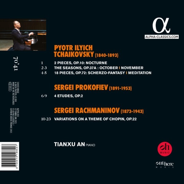 Tchaikovsky, Rachmaninov & Prokofiev - Tianxu An