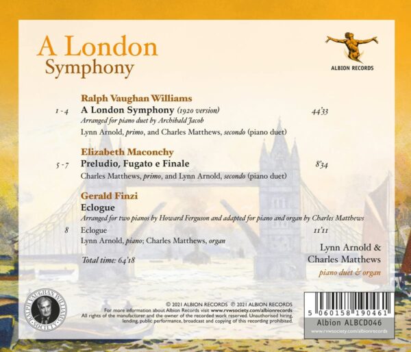 Vaughan Williams: A London Symphony And Other Work - Lynn Arnold & Charles Matthews