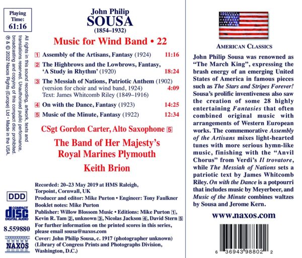 Sousa: Music For Wind Band Vol.22 - Keith Brion