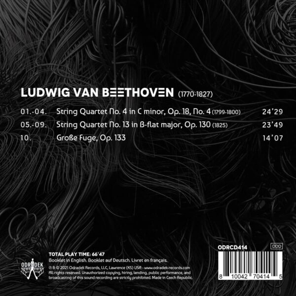 Beethoven: String Quartets Nos.4 & 13, Grosse Fuge - Mettis Quartet