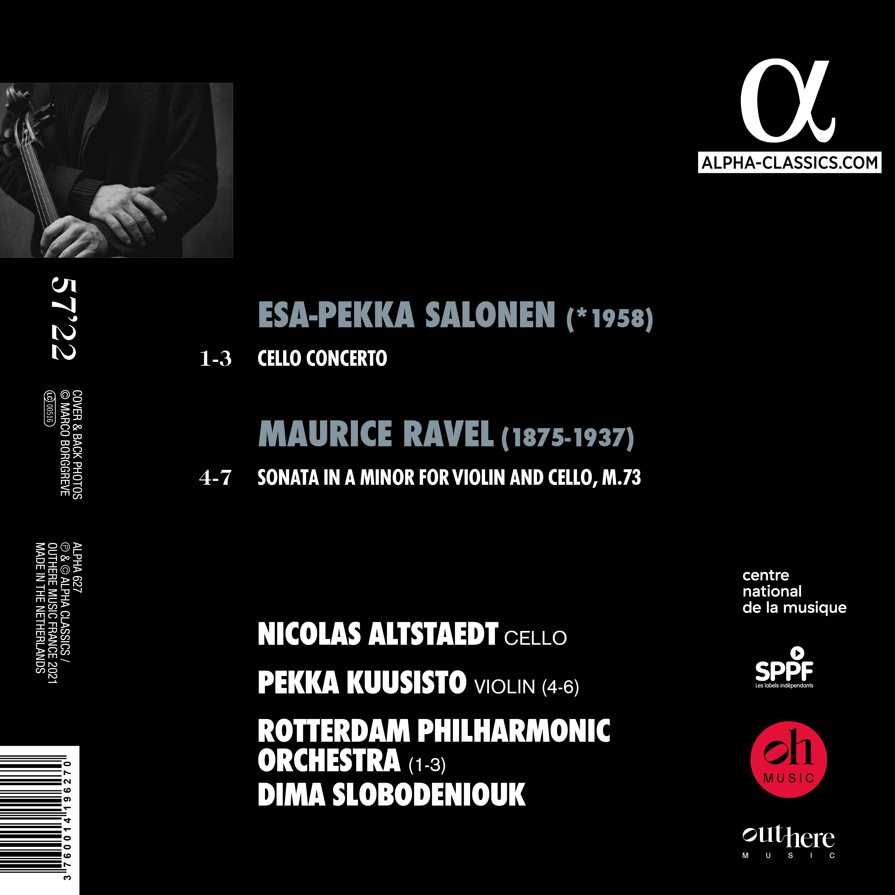 Salonen: Cello Concerto / Ravel: Sonata for Violin and Cello - Nicolas Altstaedt