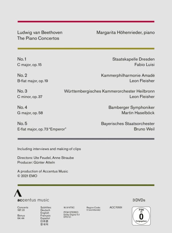 Beethoven: The Piano Concertos - Margarita Höhenrieder