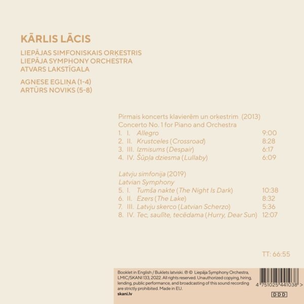 Karlis Lacis: Piano Concerto No.1, Latvian Symphony - Atvars Lakstigala