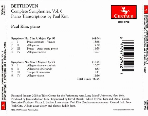 Beethoven: Complete Symphonies Vol.6 - Paul Kim