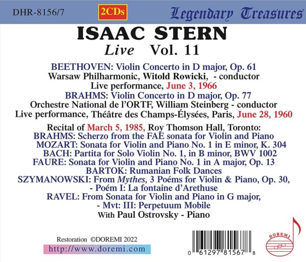 Live Vol.11 - Isaac Stern