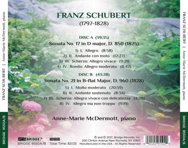 Schubert: Piano Sonatas D850 & D960 - Anne-Marie McDermott