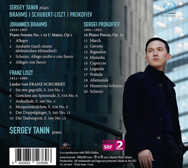 Brahms / Schubert-Liszt / Prokofiev - Sergey Tanin