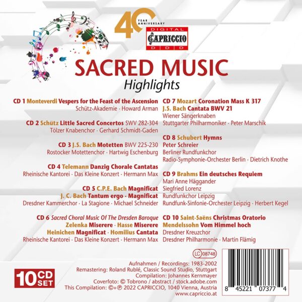 40 Year Anniversary - Sacred Music Highlights
