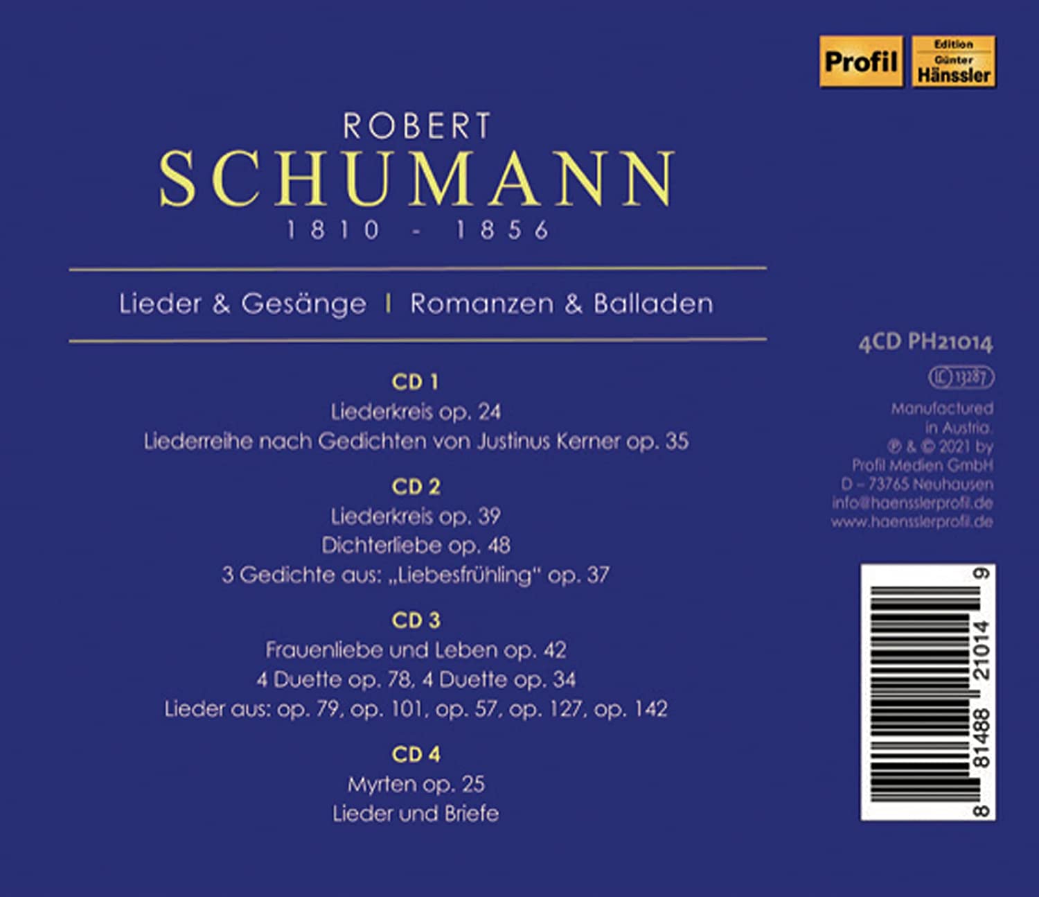 Robert Schumann: Lieder & Gesange, Romanzen & Balladen - Diana Damrau