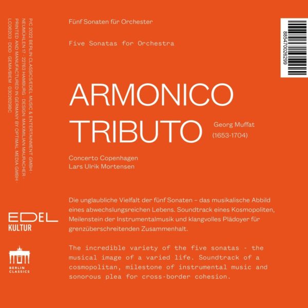 Georg Muffat: Armonico Tributo, Sonatas Nos.1-5 - Lars Ulrik Mortensen