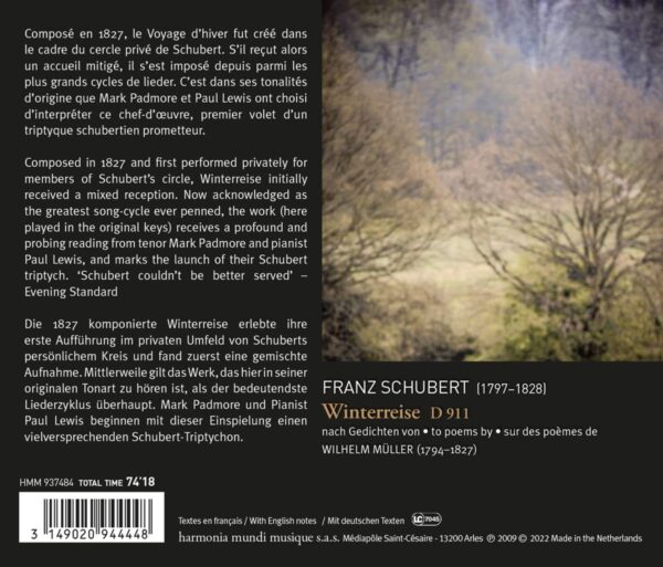 Schubert: Winterreise - Mark Padmore & Paul Lewis