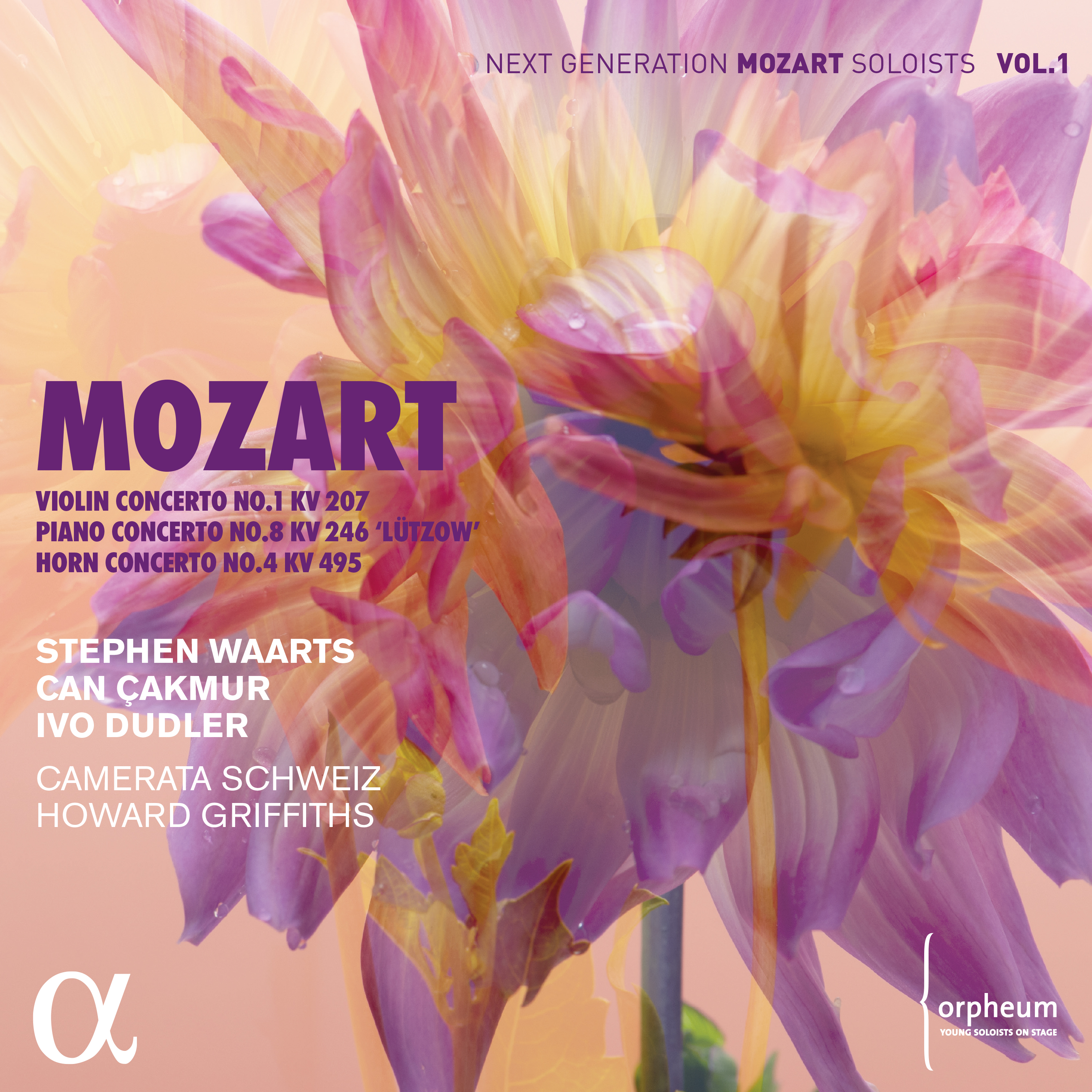 Mozart: Violin Concerto No. 1 KV 207, Piano Concerto No. 8 KV. 246 "Lützow", Horn Concerto No. 4 KV 495 - Stephen Waarts