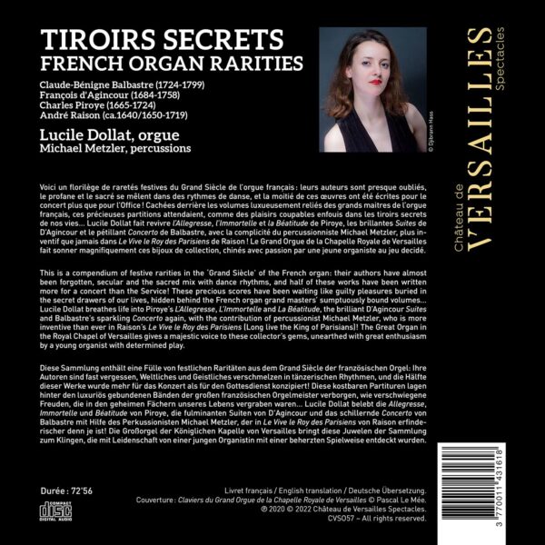 Tiroirs Secrets. French Organ Rarities - Lucile Dollat