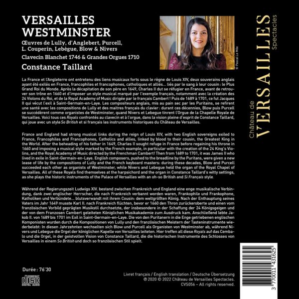 Versailles Westminster - Constance Taillard