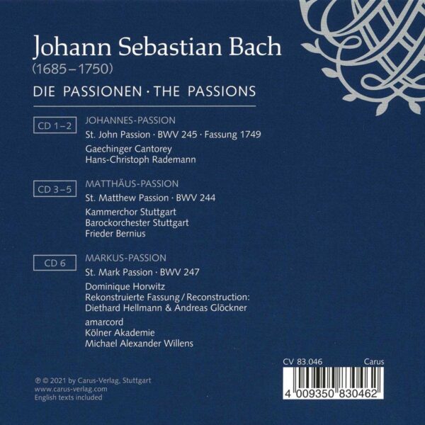 Bach: The Passions - Elizabeth Watts