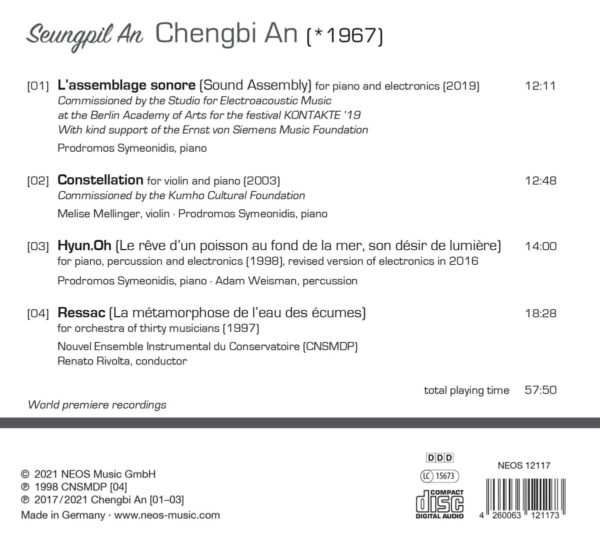Chengbi An: L'Assemblage Sonore, Constellation, Hyun.oh, Ressac - Prodromos Symeonidis