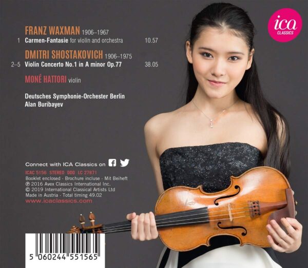 Shostakovich: Violin Concerto No. 1 / Waxman: Carmen-Fantasie - Mone Hattori