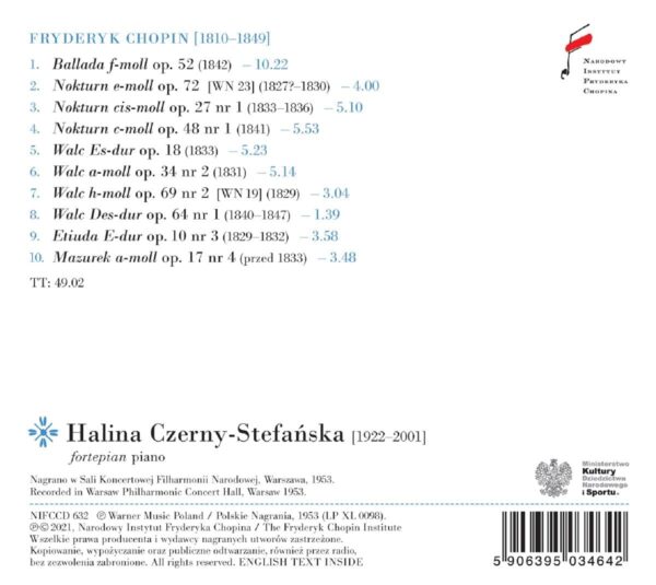 Chopin: Ballades, Nocturnes and Waltzes - Halina Czerny-Stefanska