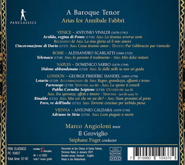 A Baroque Tenor, Arias For Annibale Fabbri - Marco Angioloni