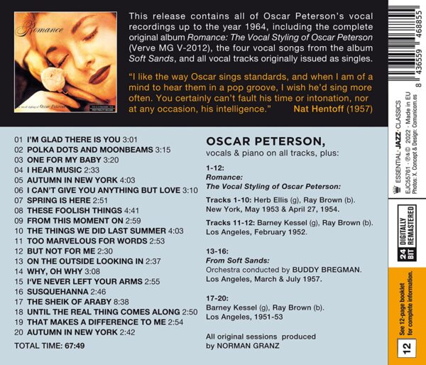 The Vocal Styling of Oscar Peterson